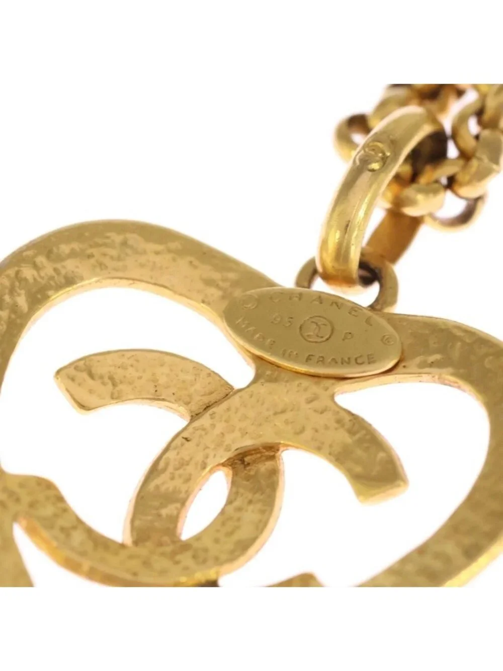 Chanel CC Logo Necklace Gold